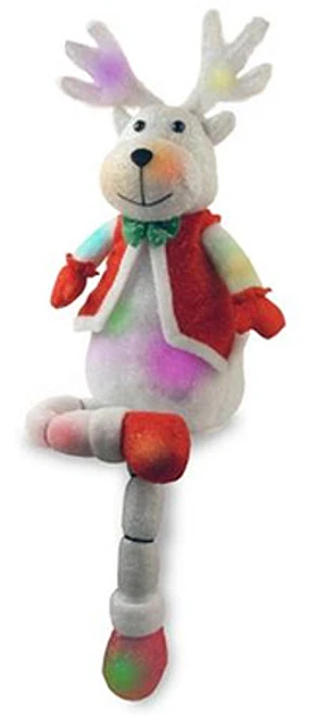 Christmas Central 34" Battery Operated LED Lighted Color Changing Reindeer Christmas Decor 2 Christmas Central 34" Battery Operated LED Lighted Color Changing Reindeer Christmas Decor