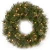 Christmas Central 24" Atlanta Spruce Artificial Christmas Wreath - Clear Lights