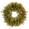 Christmas Central 24" Classical Collection Wreath With Clear Lights 2 Christmas Central 24" Classical Collection Wreath With Clear Lights -Christmas Central cc1 301 24w 1 40202.1587644090