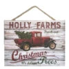 Christmas Central Cream White And Red Holly Farms Rectangular Sign With Rope Hanger 7" X 10" 1 Christmas Central Cream White And Red Holly Farms Rectangular Sign With Rope Hanger 7" X 10" -Christmas Central dglow a1011 1 62488.1587645048