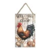 Christmas Central Brown And Gray Rooster Rectangular Wall Sign With Rope Hanger 10" X 6" 2 Christmas Central Brown And Gray Rooster Rectangular Wall Sign With Rope Hanger 10" X 6" -Christmas Central dglow a1013 1 03690.1587644278