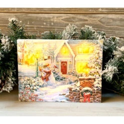 Christmas Central 8" White And Gold Silent Night Lane Snowman Lighted Tabletop Decor 5 Christmas Central 8" White And Gold Silent Night Lane Snowman Lighted Tabletop Decor -Christmas Central dglow a1035 2 01912.1587644276