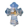 Christmas Central 8" Blue And Brown Chapel In The Snow Biblical Quoted Wall Cross -Christmas Central dglow a1054 1 63234.1588357876