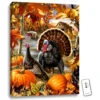 Christmas Central 24" X 18" Orange And Brown Gobbler Farms Backlit LED Wall Art With Remote Control -Christmas Central dglow glow1114 1 20746.1587644259