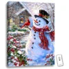 Christmas Central 24" X 18" White And Red Snowman And Feathered Friend Backlit LED Wall Art With Remote Control 1 Christmas Central 24" X 18" White And Red Snowman And Feathered Friend Backlit LED Wall Art With Remote Control -Christmas Central dglow glow1312 24111.1587644180