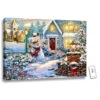 Christmas Central White And Yellow Silent Night Lane LED Backlit Christmas Rectangular Wall Art With Remote Control 18" X 24" -Christmas Central dglow glow1443 66597.1587645048