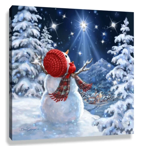 Christmas Central 10" X 10" White And Black Upon A Midnight Clear Embellished Pizazz Wall Art 4 Christmas Central 10" X 10" White And Black Upon A Midnight Clear Embellished Pizazz Wall Art - Image 2