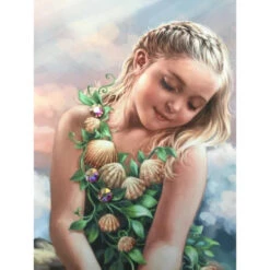 Christmas Central Blue And White Mermaid Princess With Swarovski Crystals Square Pizazz Wall Art Decor 10" X 10" 8 Christmas Central Blue And White Mermaid Princess With Swarovski Crystals Square Pizazz Wall Art Decor 10" X 10" -Christmas Central dglow p1706 3 26393.1587644091