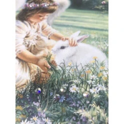 Christmas Central White And Purple Angel With Swarovski Crystals Square Pizazz Wall Art Decor 10" X 10" -Christmas Central dglow p1708 4 14199.1587644031