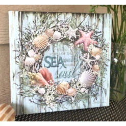 Christmas Central Blue And Green Coastal Wreath Pizazz Print Framed Wall Decor 10" X 10" 7 Christmas Central Blue And Green Coastal Wreath Pizazz Print Framed Wall Decor 10" X 10" -Christmas Central dglow p1806 3 24363.1587644277