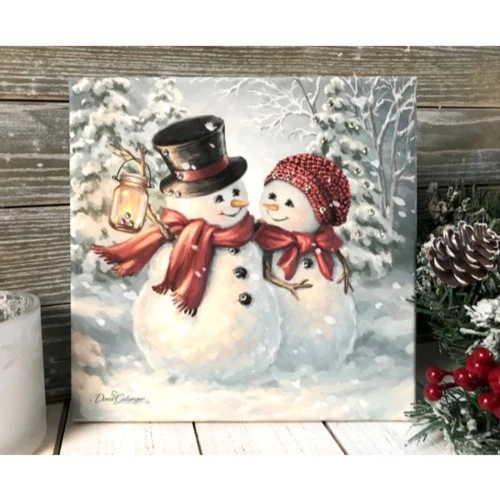 Christmas Central White And Red Snow Much In Love Pizazz Print Framed Christmas Wall Decor 10" X 10" 7 Christmas Central White And Red Snow Much In Love Pizazz Print Framed Christmas Wall Decor 10" X 10" - Image 5