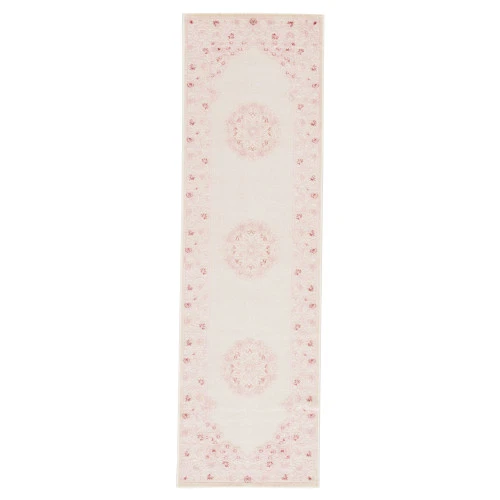 Christmas Central 2.5' X 8' Pink And White Contemporary Rectangular Area Throw Rug Runner 3 Christmas Central 2.5' X 8' Pink And White Contemporary Rectangular Area Throw Rug Runner