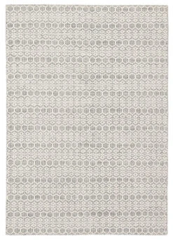 Christmas Central 8.75' X 12' White And Gray Flat Weave Contemporary Rectangular Area Throw Rug
