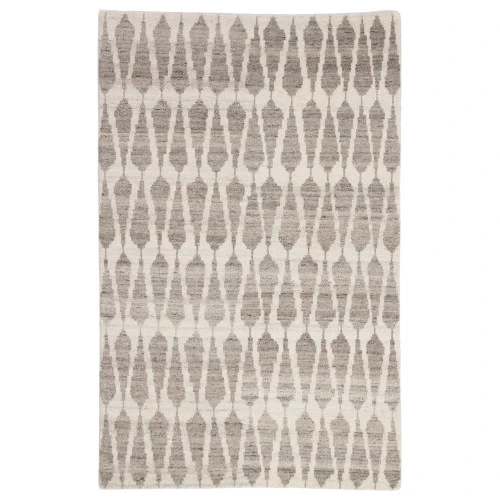Christmas Central 8.5' X 11.5' Ivory And Gray Geometric Hand Knotted Area Throw Rug 3 Christmas Central 8.5' X 11.5' Ivory And Gray Geometric Hand Knotted Area Throw Rug