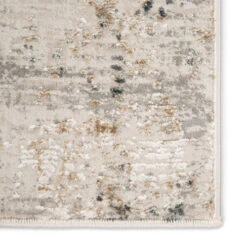 Christmas Central 8.8' X 11.75' Ivory And Gray Abstract Rectangular Area Throw Rug -Christmas Central djri rug142979 4 12906.1587644951