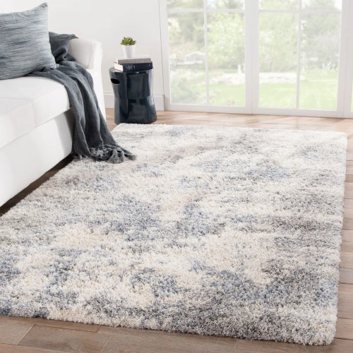Christmas Central 8.8' X 11.75' Gray And Blue Distressed Rectangular Area Throw Rug 3 Christmas Central 8.8' X 11.75' Gray And Blue Distressed Rectangular Area Throw Rug