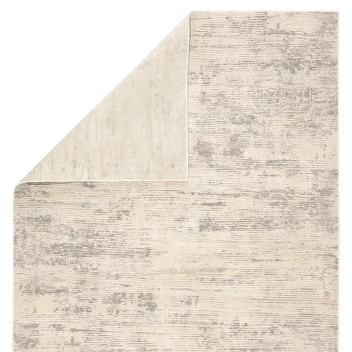 Christmas Central 5' X 7.5' Ivory And Smoke Gray Modern Rectangular Area Throw Rug 7 Christmas Central 5' X 7.5' Ivory And Smoke Gray Modern Rectangular Area Throw Rug - Image 5