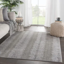 Christmas Central 5' X 7'6" Gray And Black Natural Animal Print Design Axis Area Rug -Christmas Central djri rug145428 5 13968.1600132628