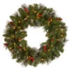 Christmas Central Pre-Lit Crestwood Spruce Artificial Christmas Wreath, 24-Inch, Clear Lights 1 Christmas Central Pre-Lit Crestwood Spruce Artificial Christmas Wreath, 24-Inch, Clear Lights -Christmas Central dnat20cw7 306 24w 1 40508.1665261728