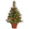 Christmas Central 3' Pre-Lit Crestwood Spruce Artificial Christmas Half Tree, White LED Lights 1 Christmas Central 3' Pre-Lit Crestwood Spruce Artificial Christmas Half Tree, White LED Lights -Christmas Central dnat20cw7 306 3ht b 90509.1670489785