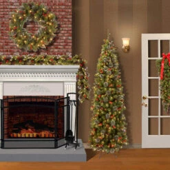Christmas Central 9' X 10" Pre-Lit Crestwood Spruce Artificial Christmas Garland - Clear Lights 12 Christmas Central 9' X 10" Pre-Lit Crestwood Spruce Artificial Christmas Garland - Clear Lights -Christmas Central dnat20cw7 306 9a 1 4 11231.1664033308