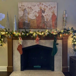 Christmas Central 9' X 10" Pre-Lit Crestwood Spruce Artificial Christmas Garland - Clear Lights 13 Christmas Central 9' X 10" Pre-Lit Crestwood Spruce Artificial Christmas Garland - Clear Lights -Christmas Central dnat20cw7 306 9a 1 cxpic 09882.1675850355