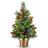 Christmas Central 2’ X 14” Pre-Lit Crestwood Spruce Medium Artificial Christmas Tree – Soft White LED Lights -Christmas Central dnat20cw7 334 20 04168.1588344952