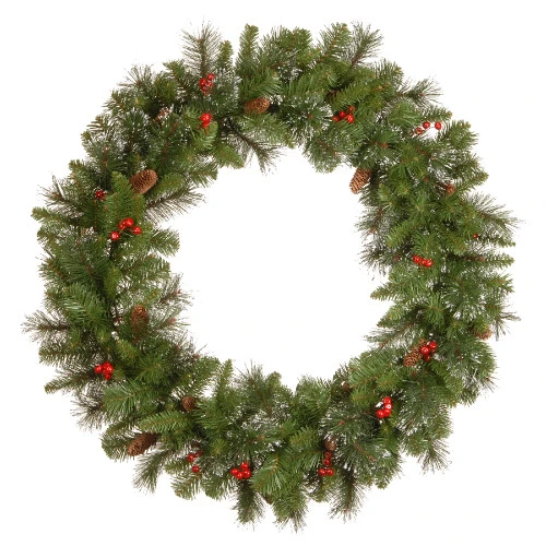 Christmas Central Crestwood Spruce Artificial Christmas Wreath - 36-Inch, Unlit 3 Christmas Central Crestwood Spruce Artificial Christmas Wreath - 36-Inch, Unlit