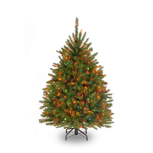 Christmas Central 4.5’ Pre-Lit Dunhill Fir Artificial Christmas Tree - Multi-Color Lights 3 Christmas Central 4.5’ Pre-Lit Dunhill Fir Artificial Christmas Tree - Multi-Color Lights