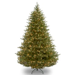 Christmas Central 9' Pre-Lit Full Noble Artificial Christmas Tree, Clear Lights
