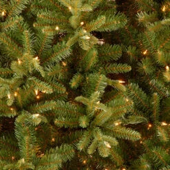 Christmas Central 12’ Pre-Lit Slim Giant Tiffany Fir Artificial Christmas Tree, White Lights -Christmas Central dnat20petf3 304 120 2 updated 37252.1588357275