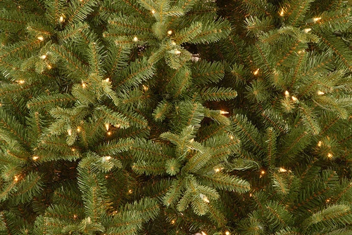 Christmas Central 6.5’ Pre-Lit Tiffany Fir Artificial Christmas Tree, Clear Lights 4 Christmas Central 6.5’ Pre-Lit Tiffany Fir Artificial Christmas Tree, Clear Lights - Image 2