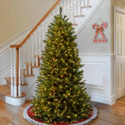 Christmas Central 7.5’ Pre-Lit Rocky Ridge Pine Artificial Christmas Tree, Clear Lights -Christmas Central dnat20rrsl1 75lo 2 57487.1631983418