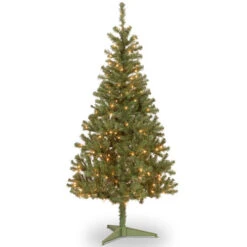 Christmas Central 6’ Pre-Lit Canadian Grande Fir Artificial Christmas Tree – Clear Lights