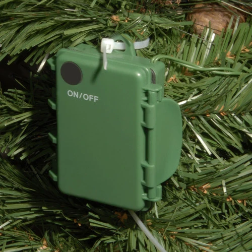 Christmas Central 36" Pre-lit Crestwood Spruce Mailbox Cover With Silver Bristle, Warm White LED Lights 6 Christmas Central 36" Pre-lit Crestwood Spruce Mailbox Cover With Silver Bristle, Warm White LED Lights - Image 4