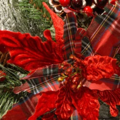 Christmas Central 9' X 12" Pre-Lit B/O LED Tartan Plaid Artificial Christmas Garland – Warm White Lights 7 Christmas Central 9' X 12" Pre-Lit B/O LED Tartan Plaid Artificial Christmas Garland – Warm White Lights -Christmas Central dnat dc13 147 9bb 1 3 26953.1665089900