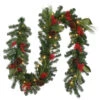 Christmas Central 9' X 14" Pre-Lit Pine Cones And Berry Embellished Artificial Christmas Garland - Clear Lights -Christmas Central dnat dc13 310 9c 1 62247.1587645162