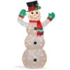 Christmas Central 48" White And Green Pre-Lit LED Snowman Outdoor Christmas Decoration 2 Christmas Central 48" White And Green Pre-Lit LED Snowman Outdoor Christmas Decoration -Christmas Central dnat df 070114c 65911.1587645163