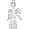 Christmas Central 36" Pre-Lit White And Silver Angel Cone Christmas Outdoor Decoration 1 Christmas Central 36" Pre-Lit White And Silver Angel Cone Christmas Outdoor Decoration -Christmas Central dnat df 19060001l 58100.1587645162