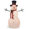 Christmas Central 60" White And Red Pre-Lit LED Snowman Outdoor Christmas Decoration -Christmas Central dnat df 300001 97863.1587645161