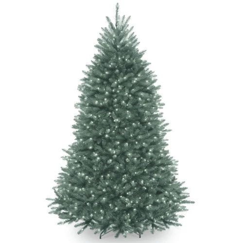 Christmas Central 6.5' Pre-Lit Dunhill Blue Fir Hinged Artificial Christmas Tree - Clear Lights 3 Christmas Central 6.5' Pre-Lit Dunhill Blue Fir Hinged Artificial Christmas Tree - Clear Lights