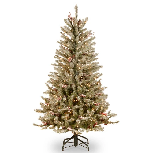 Christmas Central 4.5" Dunhill Fir Slim Artificial Christmas Tree - Clear Lights 3 Christmas Central 4.5" Dunhill Fir Slim Artificial Christmas Tree - Clear Lights