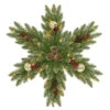 Christmas Central 32" Pre-Lit Glittery Gold Dunhill Fir Snowflake Wreath -Christmas Central dnat dugl3 300 32sb1 1 04207.1631812674