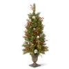 Christmas Central 4’ Pre-Lit Frosted Pine And Berry Artificial Christmas Tree, Clear Lights -Christmas Central dnat fpb 306 40 1 92968.1640820176
