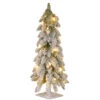 Christmas Central 2' Pre-Lit Snowy Downswept Artificial Christmas Tree, Clear Lights 1 Christmas Central 2' Pre-Lit Snowy Downswept Artificial Christmas Tree, Clear Lights -Christmas Central dnat ftdf1 24alo 1 1 30561.1631810848