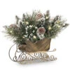 Christmas Central 12" Pre-Lit Frosted Bristle Pine Sleigh Artificial Bush, Warm LED Lights -Christmas Central dnat gb3 300 10 b 55726.1587645163