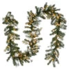 Christmas Central 9' Pre-Lit Pomegranate Pine Artificial Christmas Garland, Clear Lights