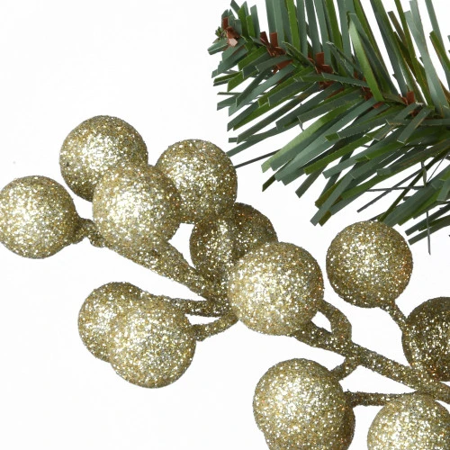 Christmas Central 9' Pre-Lit Pomegranate Pine Artificial Christmas Garland, Clear Lights 6 Christmas Central 9' Pre-Lit Pomegranate Pine Artificial Christmas Garland, Clear Lights - Image 4