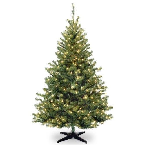 Christmas Central 6’ Pre-lit Medium Kincaid Spruce Artificial Christmas Tree, White Lights 3 Christmas Central 6’ Pre-lit Medium Kincaid Spruce Artificial Christmas Tree, White Lights