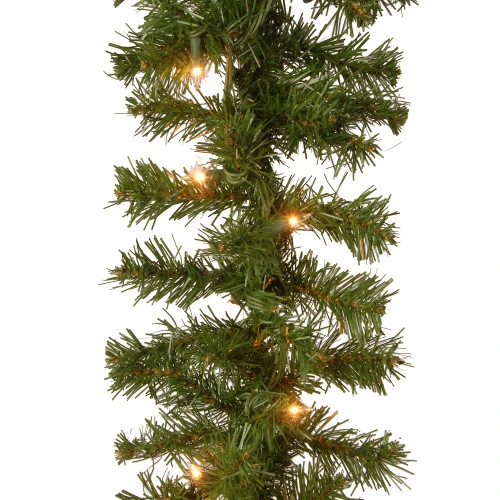 Christmas Central 9' X 10” Pre-Lit Kincaid Spruce Artificial Christmas Garland - Clear Lights 4 Christmas Central 9' X 10” Pre-Lit Kincaid Spruce Artificial Christmas Garland - Clear Lights - Image 2